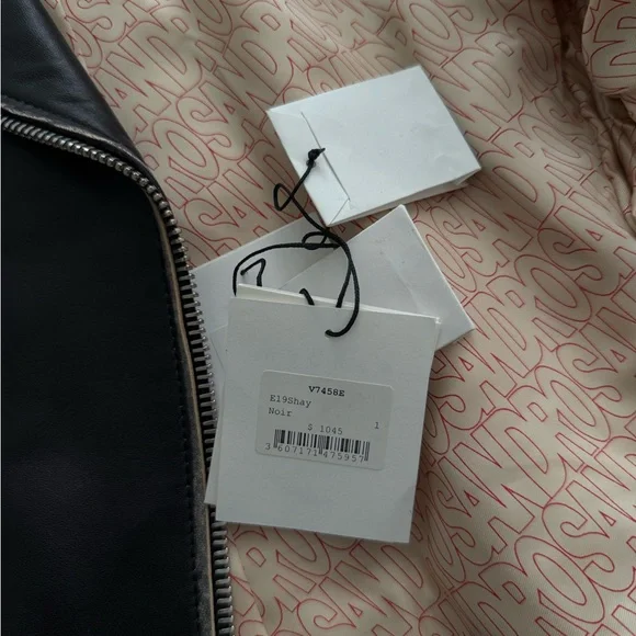 Sandro Shay Leather Moto Jacket sz 1 - Picture 5 of 5